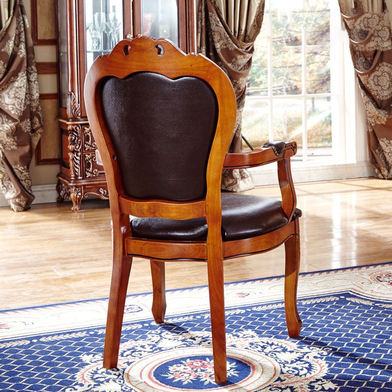 Scandinavian Solid Oak Wood Chair Open Back Arm Dining Chairs (Set of 2) Clearhalo ' kitchen&dining_furn' 'Dining Chairs' 'Dining Tables & Seating' 'dining_chair' 'furn' 'furn_dining_chair' 'Furniture' 'furniture_dining_chair' 'Kitchen & Dining Furniture' 'kitchen' 1200x1200_9f1df4f4-ab00-4a99-ae41-3ae58b9d7196