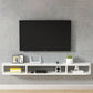 Mobile TV moderno in legno Console TV a parete con 4 ripiani
