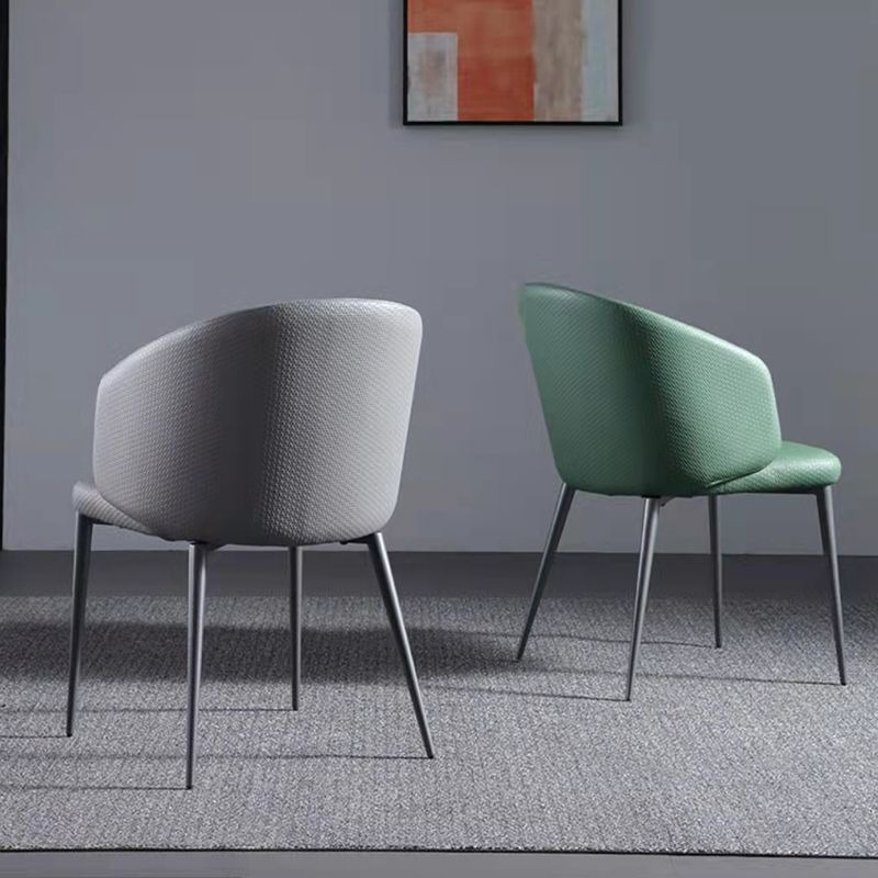 Modern Dining Chair with Metal Legs Upholstered Side Chair for Home Clearhalo 'Dining Chairs' 'Dining Tables & Seating' 'dining_chair' 'furn' 'furn_dining_chair' 'Furniture' 'Kitchen & Dining Furniture' 1200x1200_9f1f2526-b263-464b-bd01-125afc95ef42