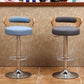 Contemporary Metal Stool PU Leather Barstools in Matte Finish for Home