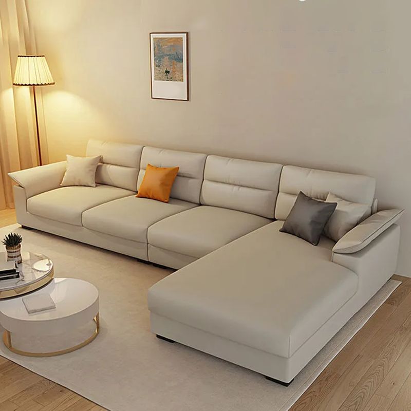 Contemporary L-Shape Sofa Furniture Sectionals for Four People Clearhalo 'furn' 'furn_sectionals' 'Furniture' 'Living Room Furniture' 'Sectionals' 1200x1200_9f1fd1c7-a144-4c48-a388-3246e0089d20