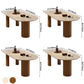 Solid Wood Contemporary Free Form Indoor Table Wood Top Table for Dining Room Clearhalo ' dining_table' 'Dining Tables & Seating' 'Dining Tables' 'furn' 'furn_dining_table' 'Furniture' 'furniture_dining_table' 'Kitchen & Dining Furniture' 'kitchen&dining_furn' 'kitchen' 'kitchen_dining_table' 1200x1200_9f2241e8-d552-4ac2-9b7e-4fefaa853bc6