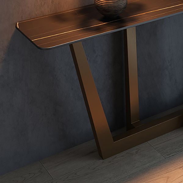 Tavolo console in pietra glam rettangolo di divani console dorata per sala