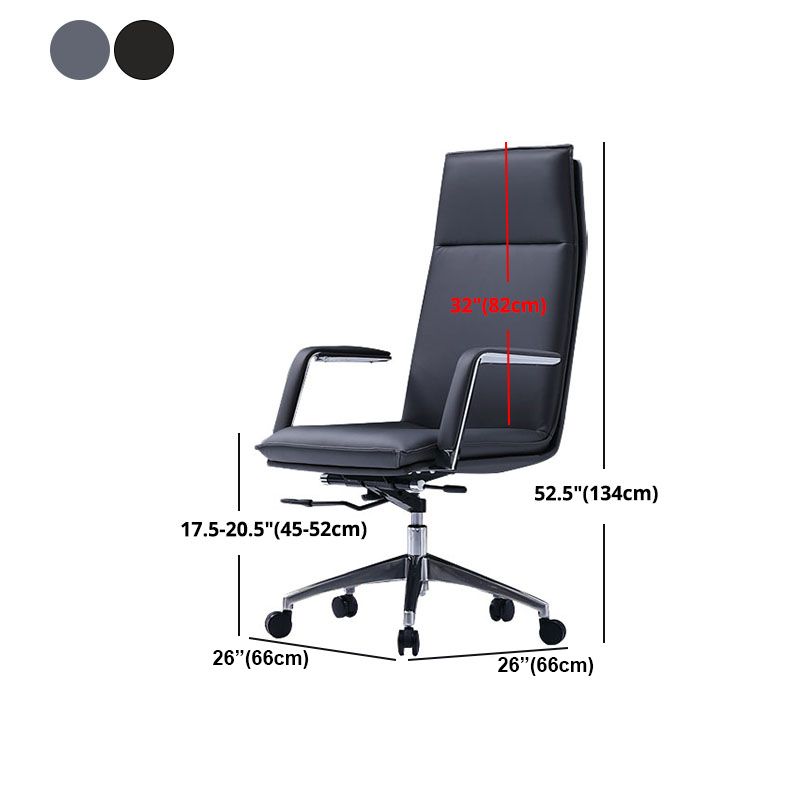 Moderne stijl Swivel Executive Chair lederen tilt mechanisme bure stoel