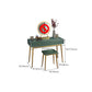 15.74" Wide Green Makeup Vanity Desk  Glam Vanity Tables with 2 Drawers