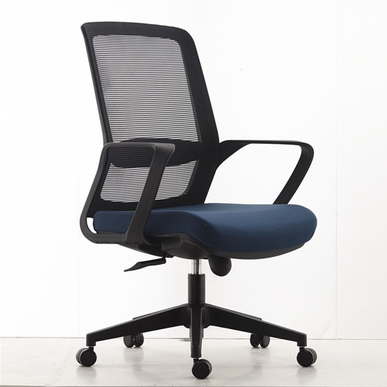 Silla de brazo contemporánea Ruedas de brazos fijos Altura de asiento Ajustable Silla de oficina