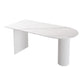 Minimalism Oval Dining Table Metal Double Pedestal Dining Table for Living Room Clearhalo 'Dining Tables & Seating' 'Dining Tables' 'dining_table' 'furn' 'furn_dining_table' 'Furniture' 'furniture_dining_table' 'Kitchen & Dining Furniture' 'kitchen' 'kitchen_dining_table' 1200x1200_9f2a372d-0722-447d-848d-2ddb1f3eec0e