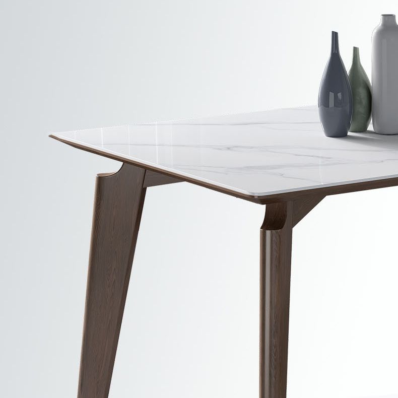 Witte rechthoek eettafel ingesteld 1/4/5 stuks houten dinette ingesteld voor thuis