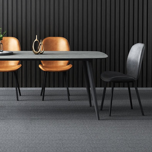 Modern 1/4/7 Pieces Dinette Set with Grey Sintered Stone Top Rectangle Dining Table Set Clearhalo 'Dining Room Sets' 'Dining Tables & Seating' 'dining_room_set' 'furn' 'furn_dining_room_set' 'Furniture' 'furniture_dining_room_set' 'Kitchen & Dining Furniture' 1200x1200_9f2ccc5d-fd14-4ce9-b5ed-d01a5faca240