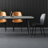 Modern 1/4/7 Pieces Dinette Set with Grey Sintered Stone Top Rectangle Dining Table Set Clearhalo 'Dining Room Sets' 'Dining Tables & Seating' 'dining_room_set' 'furn' 'furn_dining_room_set' 'Furniture' 'furniture_dining_room_set' 'Kitchen & Dining Furniture' 1200x1200_9f2ccc5d-fd14-4ce9-b5ed-d01a5faca240