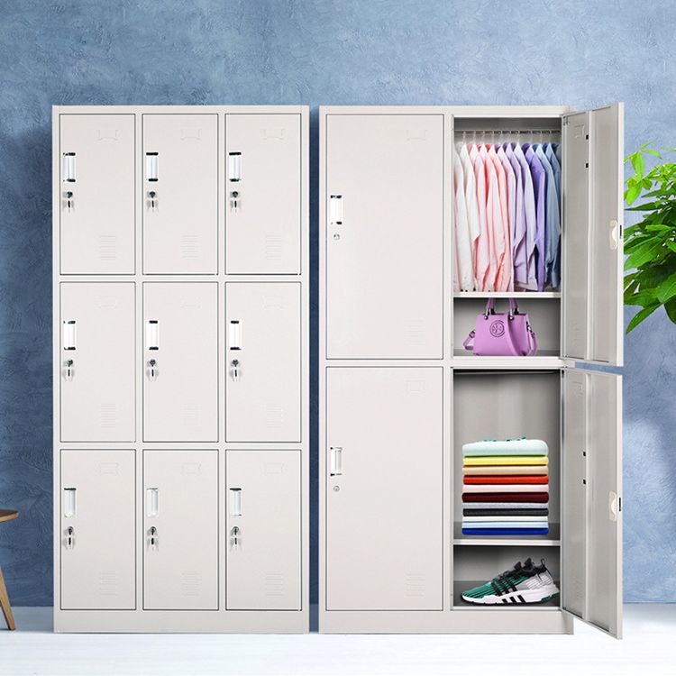 Scharnierende garderobe kast eigentijdse metalen garderobe armoire voor slaapkamer