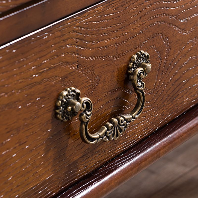 Half Moon Shape Contemporary Console Table Brown/Grey Console Sofa Table