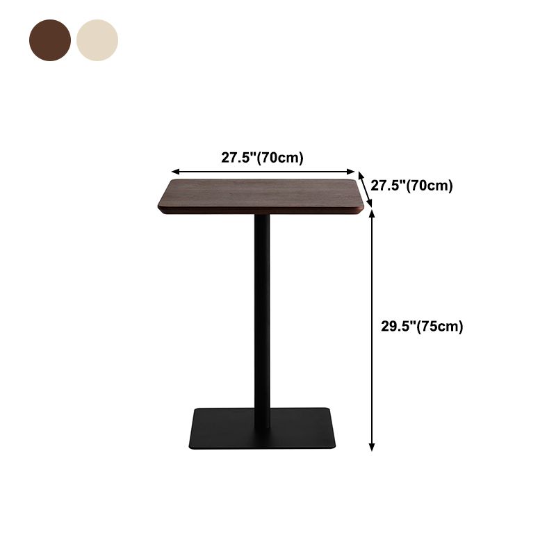 Metal Industrial Square Dining Table Solid Wood Top Indoor Table with Pedestal Base Clearhalo ' dining_table' 'Dining Tables & Seating' 'Dining Tables' 'furn' 'furn_dining_table' 'Furniture' 'furniture_dining_table' 'Kitchen & Dining Furniture' 'kitchen&dining_furn' 'kitchen' 'kitchen_dining_table' 1200x1200_9f2d0cec-a6ff-472b-a3ef-7bcb3457c121
