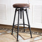Industrial Metal Barstool Leather Counter Stool in Matte Finish for Home Clearhalo 'Bar Furniture' 'Bar Stools' 'bar_stools' 'furn' 'furn_bar_stools' 'Furniture' 'Kitchen & Dining Furniture' 1200x1200_9f2d4cd0-5e11-4df7-91d1-42a9ffb2e1dc