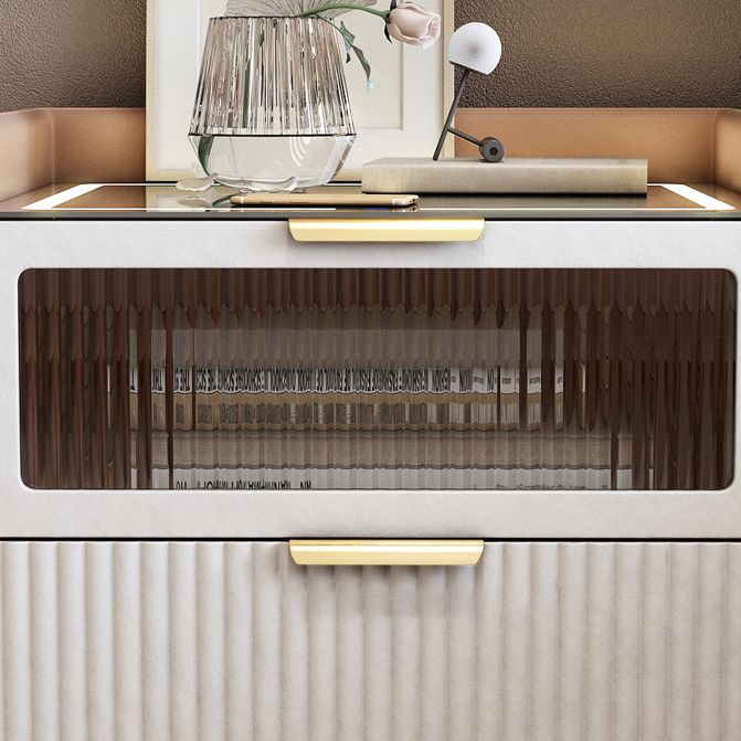 Classic Glam Bed Nightstand Stone Accent Table Nightstand with Drawers Clearhalo 'Bedroom Furniture' 'furn' 'furn_night_stand' 'Furniture' 'night_stand' 'Nightstands' 1200x1200_9f2dfffe-8577-4a5e-8f91-517f0b3b9258