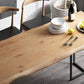 Industrial 1/2/5 Pieces Dining Set Solid Wood Double Pedestal Dinette Set