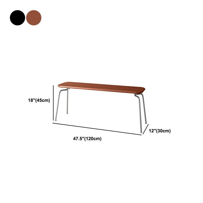 17.7" H Modern Seating Bench Solid Wood Entryway Bench with Legs Clearhalo 'Benches' 'Chairs & Seating' 'furn' 'furn_benches' 'Furniture' 'Living Room Furniture' 1200x1200_9f323fb0-af2b-43fb-a4c5-e3eda5303a45