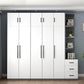Engineered Wood Wardrobe Cabinet Modern Style Wardrobe Closet with Shelves