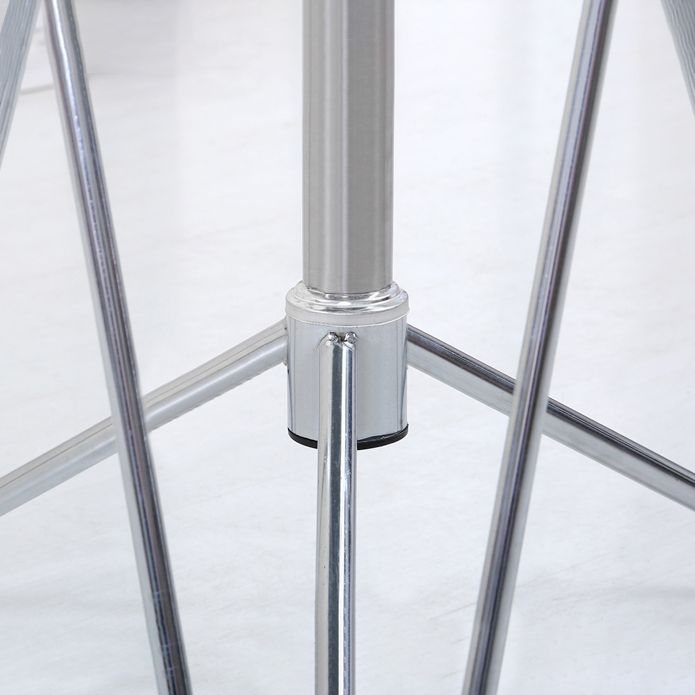 Contemporary Round Dining Room Table Tempered Glass Table with Pedestal Table Clearhalo ' dining_table' 'Dining Tables & Seating' 'Dining Tables' 'furn' 'furn_dining_table' 'Furniture' 'furniture_dining_table' 'Kitchen & Dining Furniture' 'kitchen&dining_furn' 'kitchen' 'kitchen_dining_table' 1200x1200_9f33760f-9535-4dd5-8e60-7740a45d6a3a