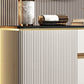 Porte e 3 cassette credenza in pietra in pietra glam sideboard per cucina