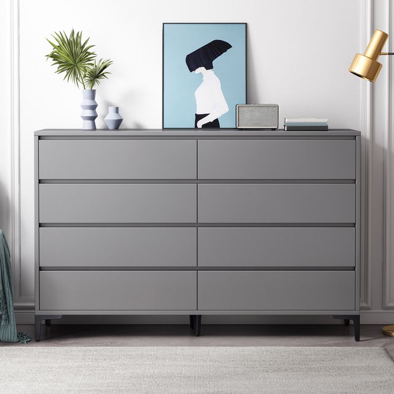 Commode en bois manufacturé avec coffre de rangement contemporain de 15,6 pouces de largeur