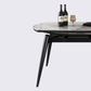 Contemporary Round Dining Table Sintered Stone Table with 4 Ash Solid Wood Legs Clearhalo ' dining_table' 'Dining Tables & Seating' 'Dining Tables' 'furn' 'furn_dining_table' 'Furniture' 'furniture_dining_table' 'Kitchen & Dining Furniture' 'kitchen&dining_furn' 'kitchen' 'kitchen_dining_table' 1200x1200_9f383c1d-2342-439e-9054-af7da14d8ca8