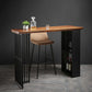 Indoor Glam Pub Set Natural 1/2/3 Pieces Wood and Metal Pub Table Set with Storage Clearhalo 'Bar Furniture' 'furn' 'furn_home_bar_bar_sets' 'Furniture' 'Home Bars & Bar Sets' 'home_bar_bar_sets' 'Kitchen & Dining Furniture' 1200x1200_9f39b286-9f74-42fe-a7bf-a54cb9aef3e9