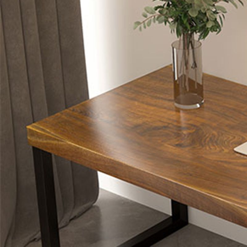 Industrial Rectangular Writing Desk Solid Wood Office Desk for Home Clearhalo 'furn' 'furn_office_desk' 'Furniture' 'Office Desks' 'Office Furniture' 'office_desk' 1200x1200_9f3a7d6a-9d4d-49ae-92d7-ef50bf4d19ba