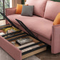 31" Wide Glam Sofa Bed Pillow Included Cushion Back Sleeper Sofa
