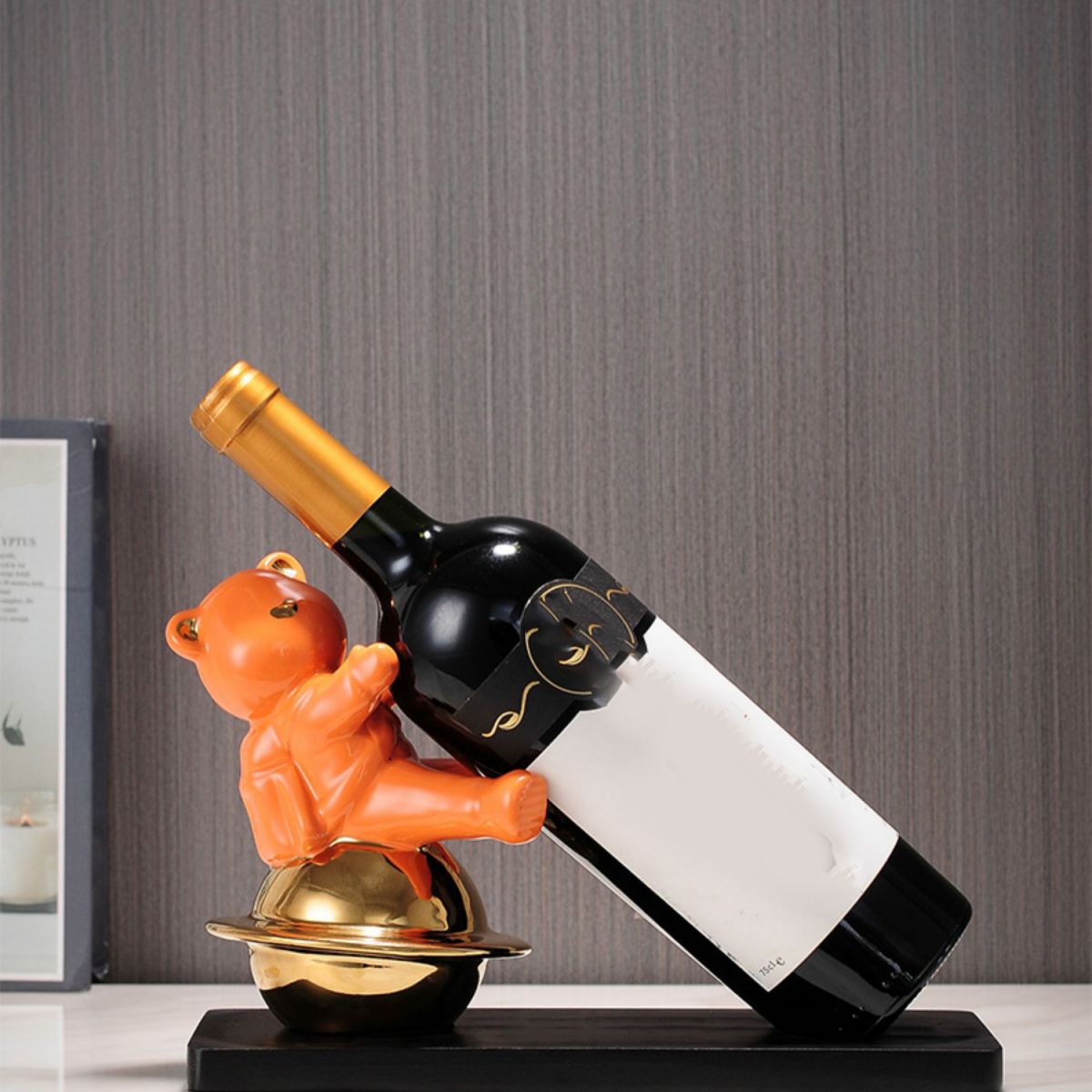 Countertop Wine Rack Solid Wood Base Wine Bottle Rack for Living Room Clearhalo 'furn' 'furn_wine_racks' 'Furniture' 'Kitchen & Dining Furniture' 'Wine Racks' 'wine_racks' 1200x1200_9f3e9093-8336-43b9-99a7-537d00c6fad4