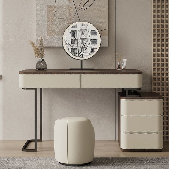 Wooden Make-up Vanity White Makeup Vanity Desk Table with Drawers Clearhalo 'Bedroom Furniture' 'furn' 'furn_makeup_vanities' 'Furniture' 'Makeup Vanities' 'makeup_vanities' 1200x1200_9f3f20ee-c96c-415c-b5b1-88305feac6b5