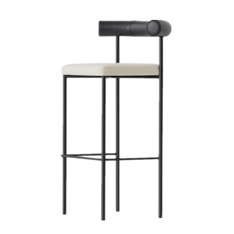 Taburete de estilo industrial Taburetes de bar tapizados con base de metal