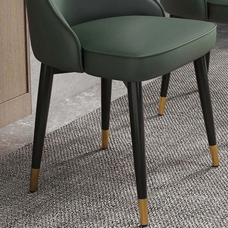 Glam Style Side Chair Upholstered Dining Chair for Dining Room