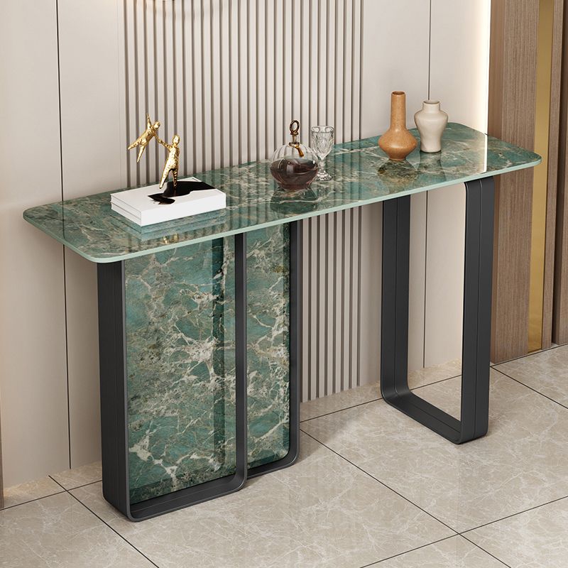 11 Inch Wide Glam Accent Table Stone Rectangle Console Accent Table Clearhalo 'Console Tables' 'console_tables' 'Entry & Mudroom Furniture' 'furn' 'furn_console_tables' 'Furniture' 1200x1200_9f46a519-1d30-461b-86c9-e87e1efb7761