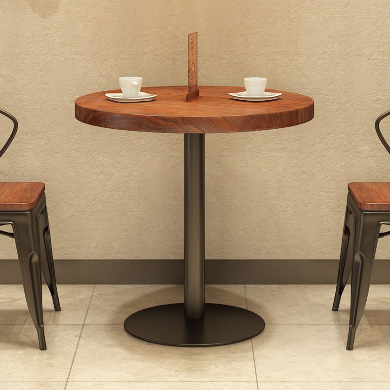 Simple Style Home Wood Dining Table Round Shape Table with Single Pedestal Base Clearhalo ' dining_table' 'Dining Tables & Seating' 'Dining Tables' 'furn' 'furn_dining_table' 'Furniture' 'furniture_dining_table' 'Kitchen & Dining Furniture' 'kitchen&dining_furn' 'kitchen' 'kitchen_dining_table' 1200x1200_9f489bff-869e-436d-92c7-f3dc96608a5a