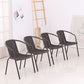 Metal Frame Dining Chair Modern Indoor-Outdoor Stacking Arm Chair