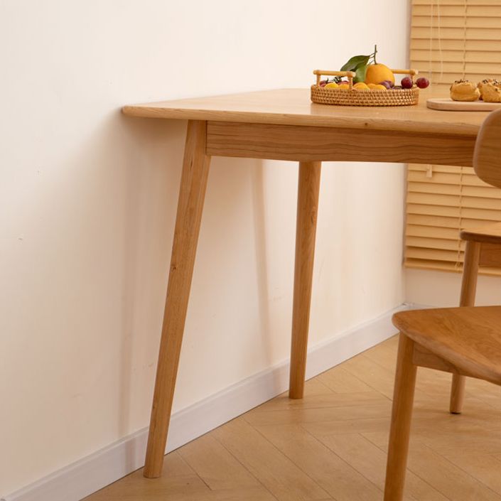 Oak Solid Wood Dining Table Simple Style Rectangle Dining Site Table with 4 Legs Clearhalo ' dining_table' 'Dining Tables & Seating' 'Dining Tables' 'furn' 'furn_dining_table' 'Furniture' 'furniture_dining_table' 'Kitchen & Dining Furniture' 'kitchen&dining_furn' 'kitchen' 'kitchen_dining_table' 1200x1200_9f492ea8-cda8-4868-a90e-907ba93181c1