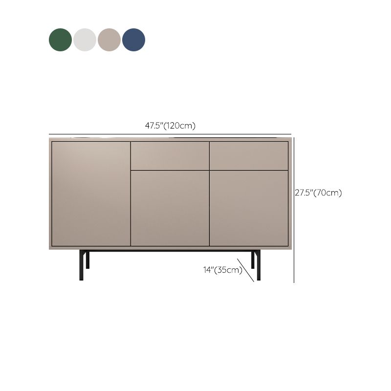 Wooden Rectangle Sideboard Modern Home Sideboard Cabinet with Drawers and Door Clearhalo 'buffet_sideboard' 'Buffets & Sideboards' 'furn' 'furn_buffet_sideboard' 'Furniture' 'Kitchen & Dining Furniture' 1200x1200_9f4a9c95-e9bf-4d44-80be-902ee7df40f5