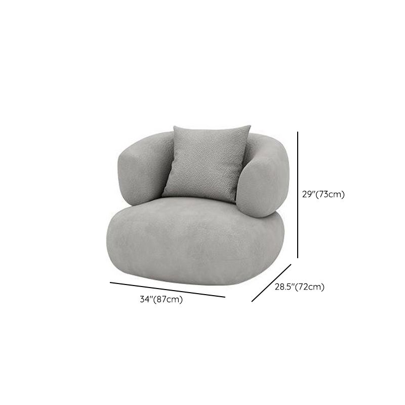 Zeitgenössische gebogene Liebesseat feste Farbe eng Rückensiegel für Wohnzimmer