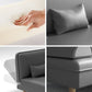 Modern 3-Position Armless Chaise Lounge Couch Fabric/Faux Leather Chaise Clearhalo 'Chairs & Seating' 'Chaise Lounge' 'chaise_lounge' 'furn' 'furn_chaise_lounge' 'Furniture' 'Living Room Furniture' 1200x1200_9f4b3c71-52ea-45ab-b4a9-7eb816541634