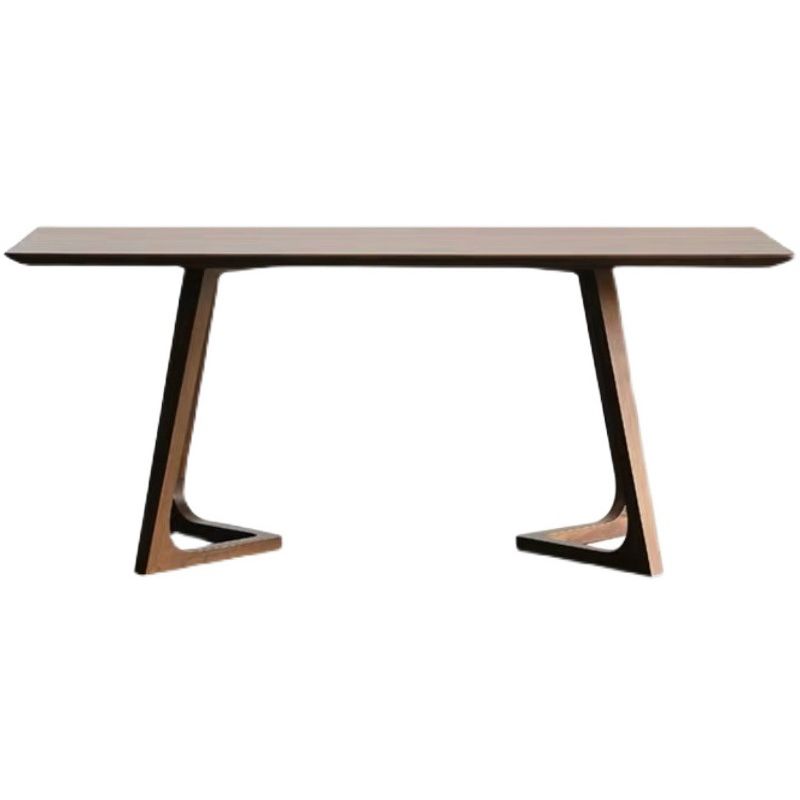 Modern 1/2/4/5 Pieces Dining Set Solid Wood Double Pedestal Dinette Set Clearhalo 'Dining Room Sets' 'Dining Tables & Seating' 'dining_room_set' 'furn' 'furn_dining_room_set' 'Furniture' 'Kitchen & Dining Furniture' 1200x1200_9f4bbe2b-2604-43f6-bca2-c94439a03bf9