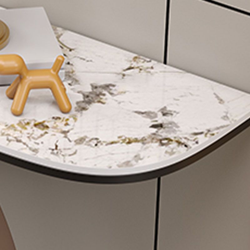 Mesa de acento de piedra contemporánea Mesa de la consola de sofá de la luna para el salón