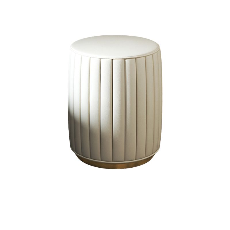 Set di sgabelli da trucco in pietra e in pelle in pelle, alto 30,3 "