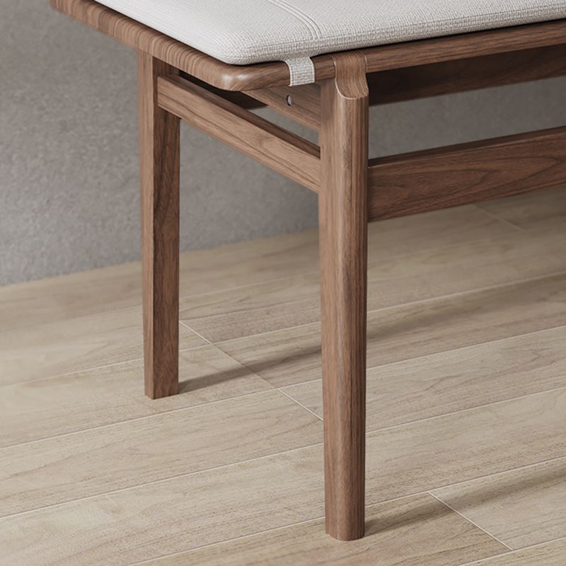 Farmhouse Wood Bedroom Bench Walnut/Natural Finish Dining Bench with Removable Cushion Clearhalo 'Benches' 'Chairs & Seating' 'furn' 'furn_benches' 'Furniture' 'Living Room Furniture' 1200x1200_9f5273e0-2eb6-4737-85f1-cfdcd3d4cf30