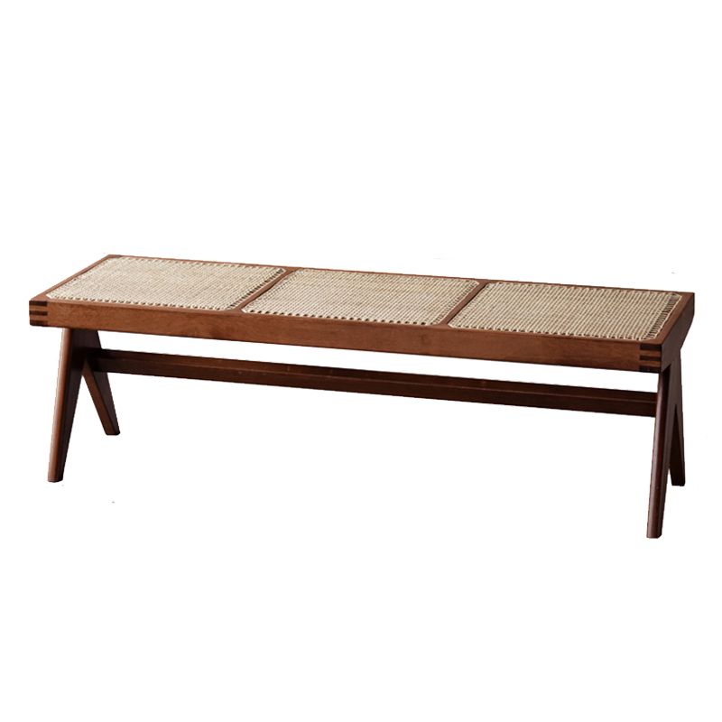 17.7 Inch Wide Bench Wicker Tropical Seating Bench with Legs Clearhalo 'Benches' 'Chairs & Seating' 'furn' 'furn_benches' 'Furniture' 'Living Room Furniture' 1200x1200_9f52d7ee-c24d-439c-a831-be56d6cabc38