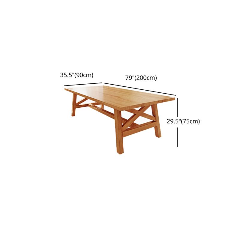 Modern 1/2/7 Pieces Dining Set Rectangle Pine Wood Dining Table for Dining Room Clearhalo 'Dining Room Sets' 'Dining Tables & Seating' 'dining_room_set' 'furn' 'furn_dining_room_set' 'Furniture' 'furniture_dining_room_set' 'Kitchen & Dining Furniture' 1200x1200_9f535830-b3c1-4950-b422-9f1267d4121a