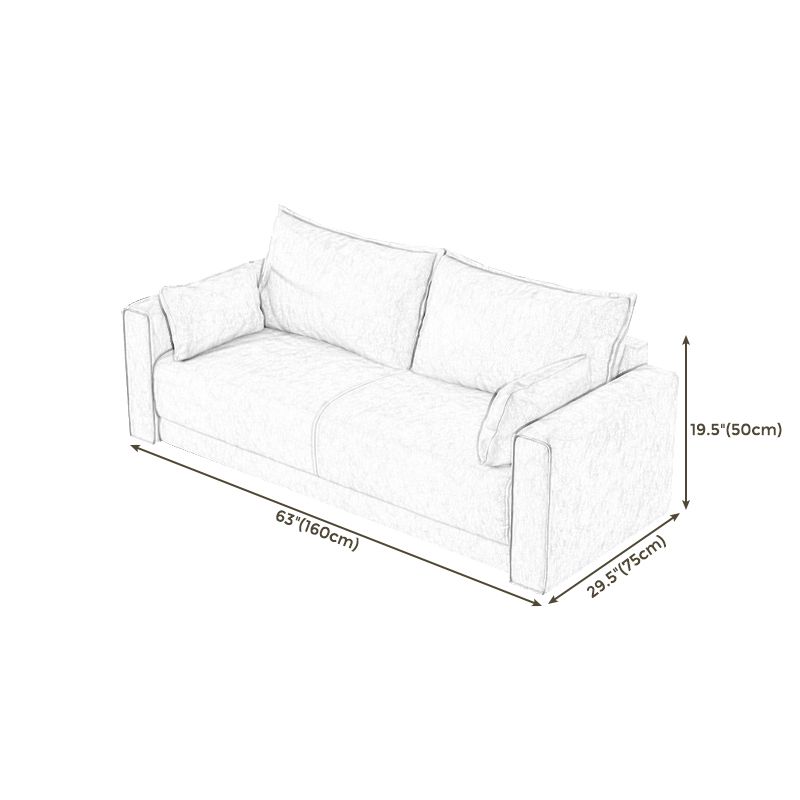 Standaard echt leer en faux lederen down vul spons loveseat