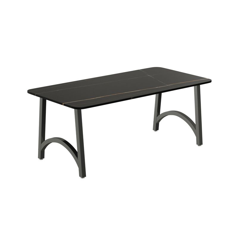 Modern Furniture 1/2/3/5/7/9 Pieces Sintered Stone Dining Set in Black Clearhalo 'Dining Room Sets' 'Dining Tables & Seating' 'dining_room_set' 'furn' 'furn_dining_room_set' 'Furniture' 'Kitchen & Dining Furniture' 1200x1200_9f54f4a1-dc63-4f0f-9869-546300b8b795