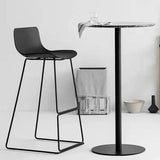 Modern Style Bar-stool Plastic Counter Bar Stool with Metal Legs for Restaurant Clearhalo 'Bar Furniture' 'Bar Stools' 'bar_stools' 'furn' 'furn_bar_stools' 'Furniture' 'furniture_bar_stools' 'Kitchen & Dining Furniture' 1200x1200_9f566dfb-c013-4882-a07f-e8c8c2f69342