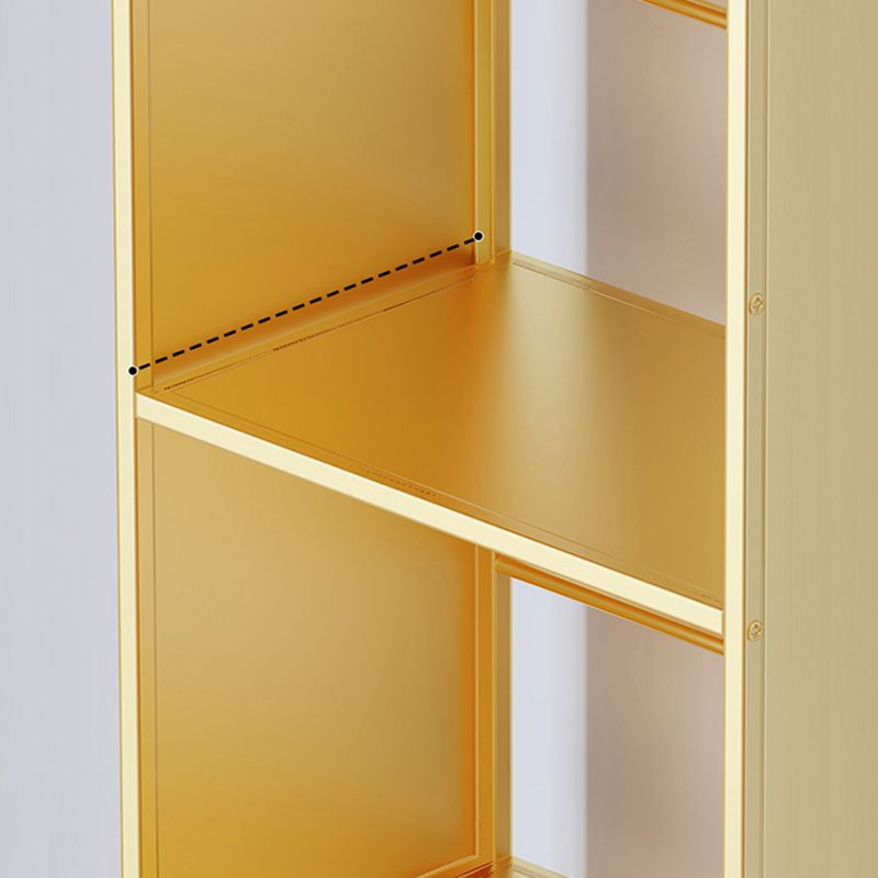 Estante de estantería de acabado antiguo de 9 "w